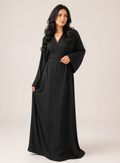 Classic Black Embroidery Kaftan