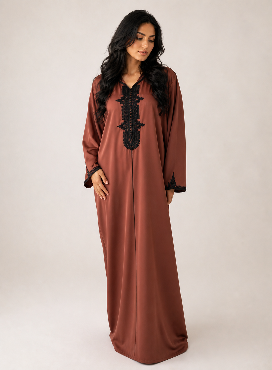 Brown and Black Toned Jellaba