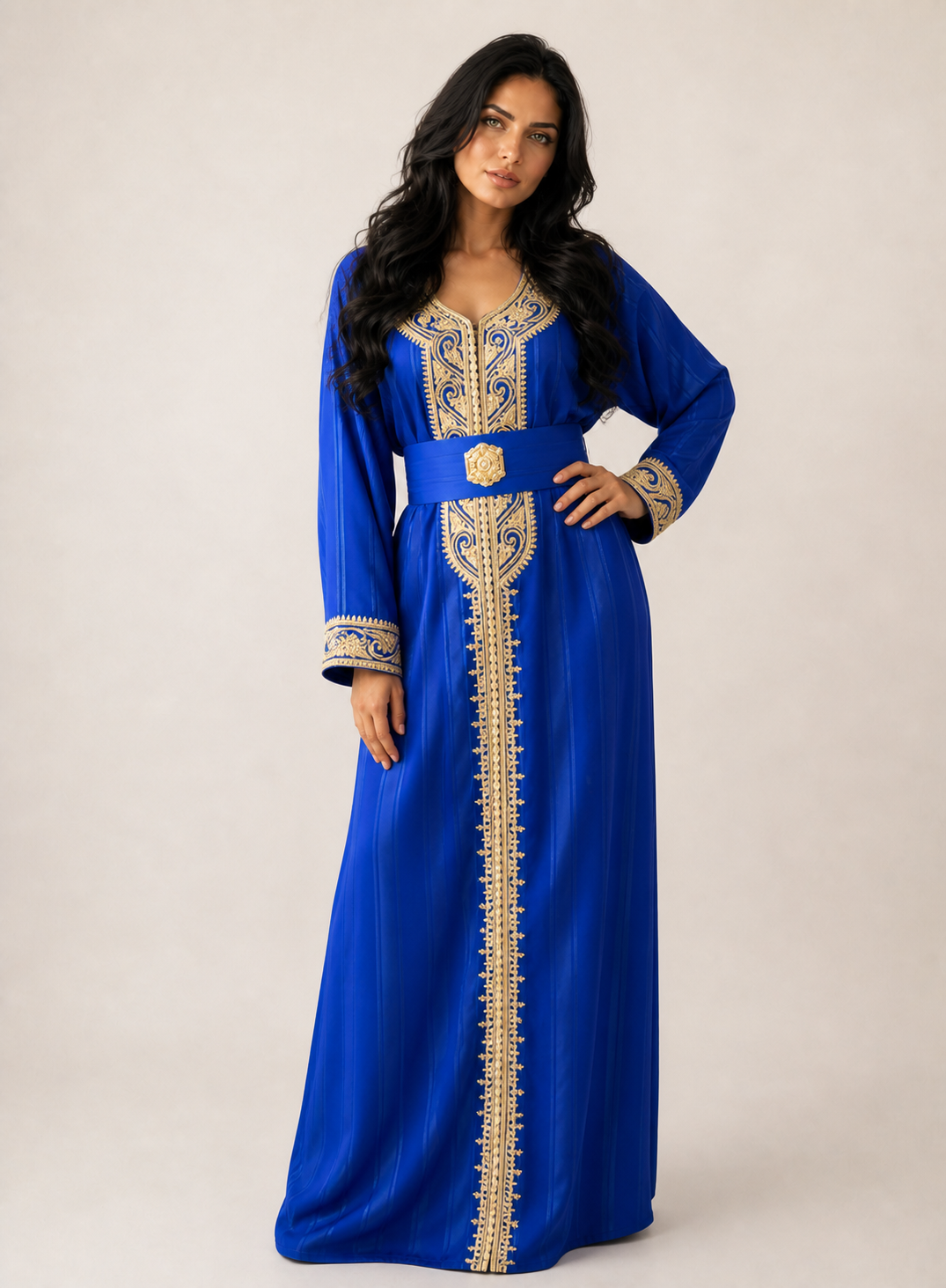 Royal Blue Linia Kaftan