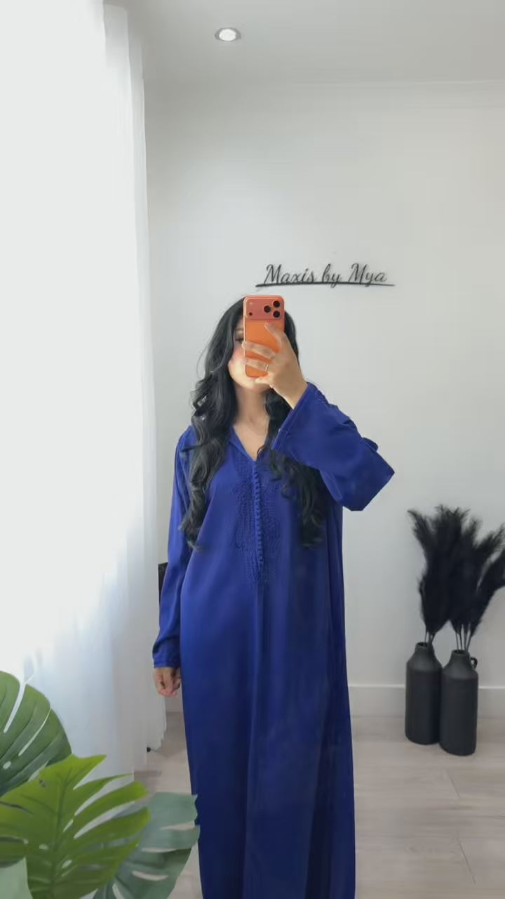 Royal Blue Simple Jellaba