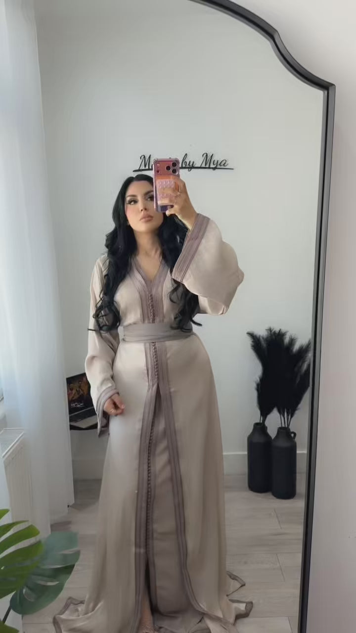 Organza Champagne Classic Kaftan