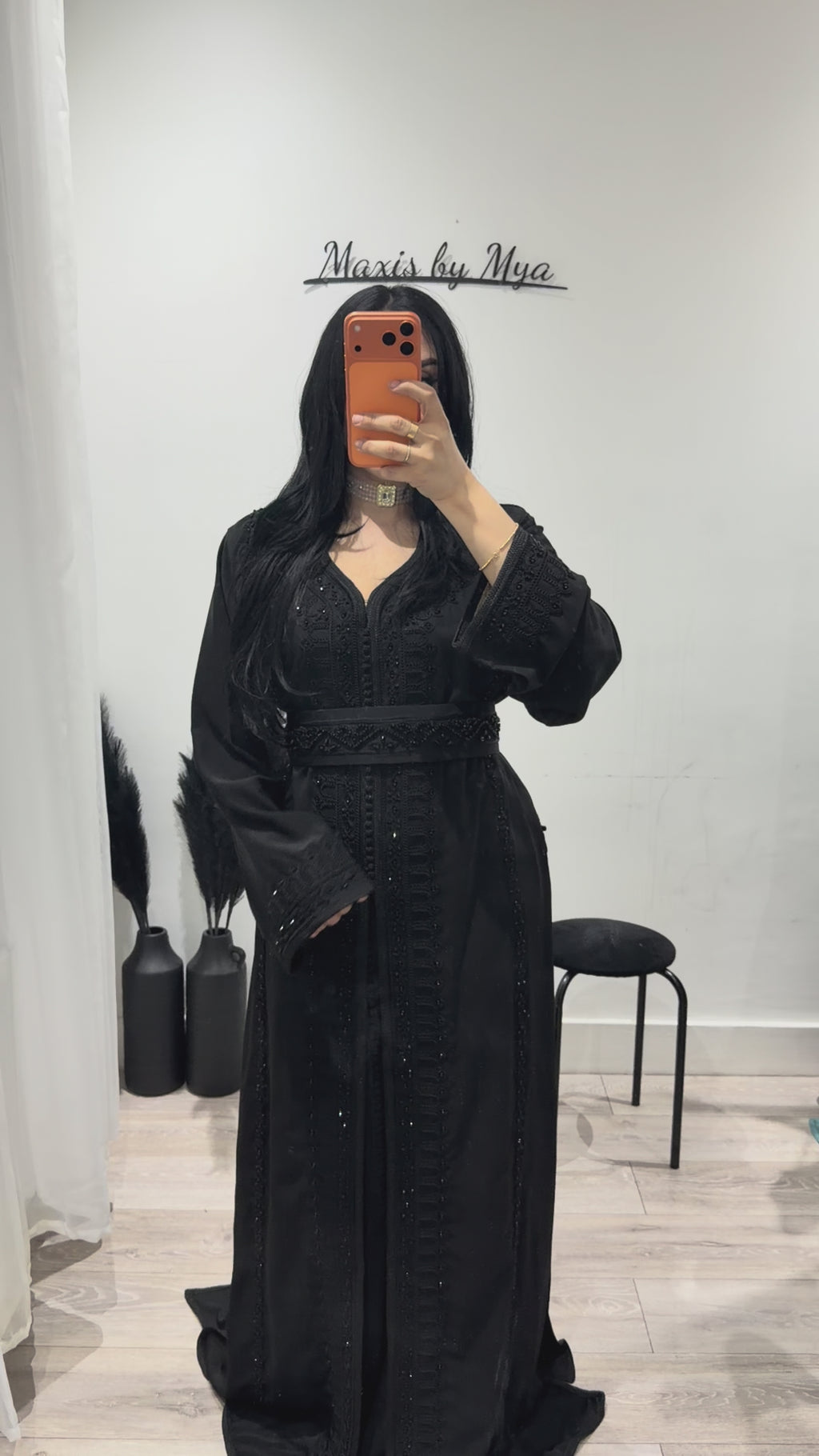 Noir Embellished Takshita