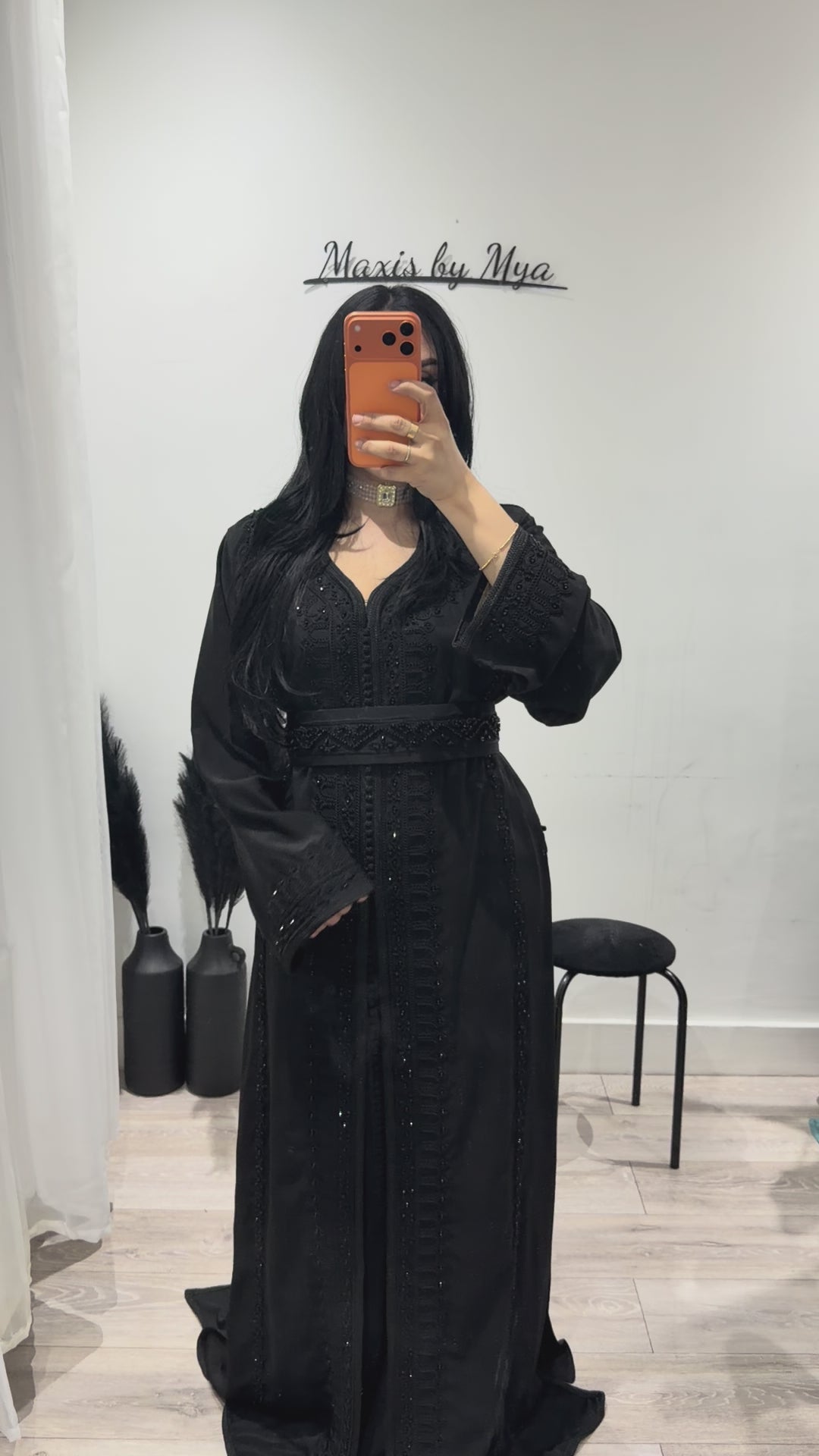 Noir Embellished Takshita